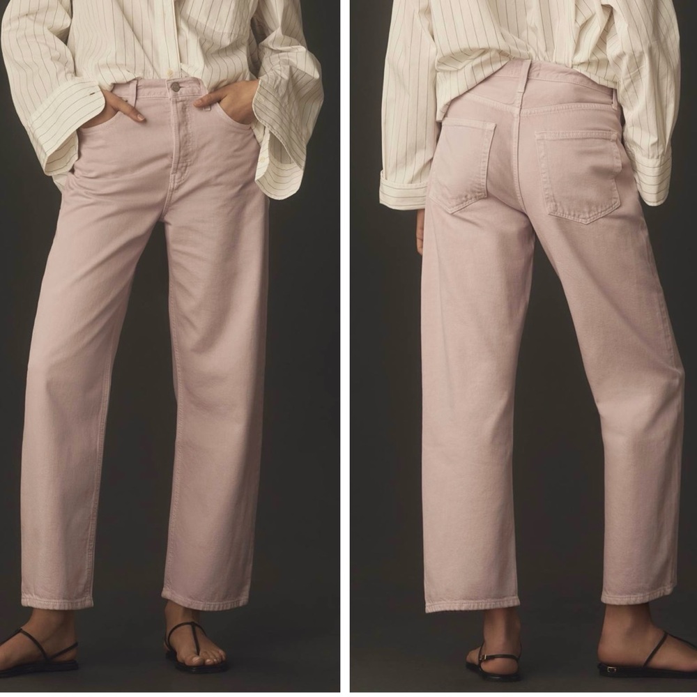 Etica NWT Tyler High Waist Straight Leg Ankle Jeans in Orchid Ice